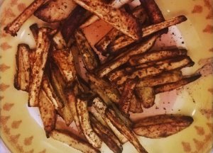 Frites de panais au four