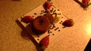 Moelleux chocolat basilic