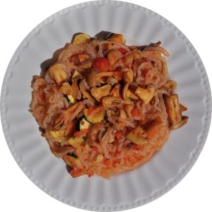 Pâtes de konjac aux légumes du soleil