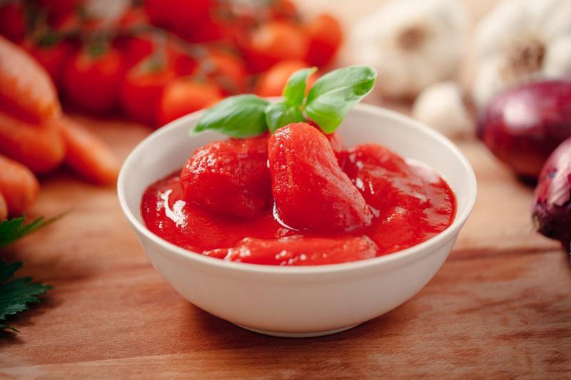 Recettes aux Tomates Pelées