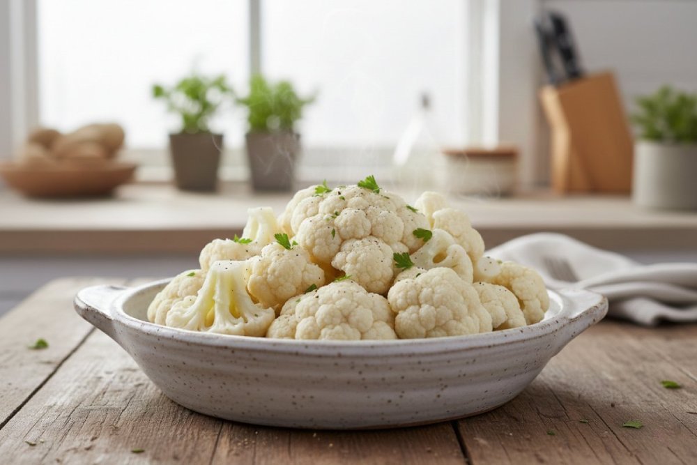 Cuisson du chou-fleur à la vapeur