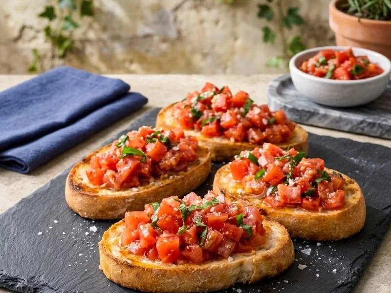 Bruschetta Facile et Rapide : La Recette Italienne Inratable pour Toutes les Occasions