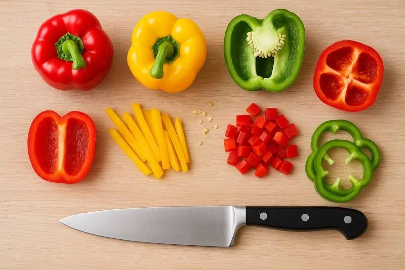 Comment Découper un Poivron : 6 Techniques de Chef pour Cuisiner Parfaitement