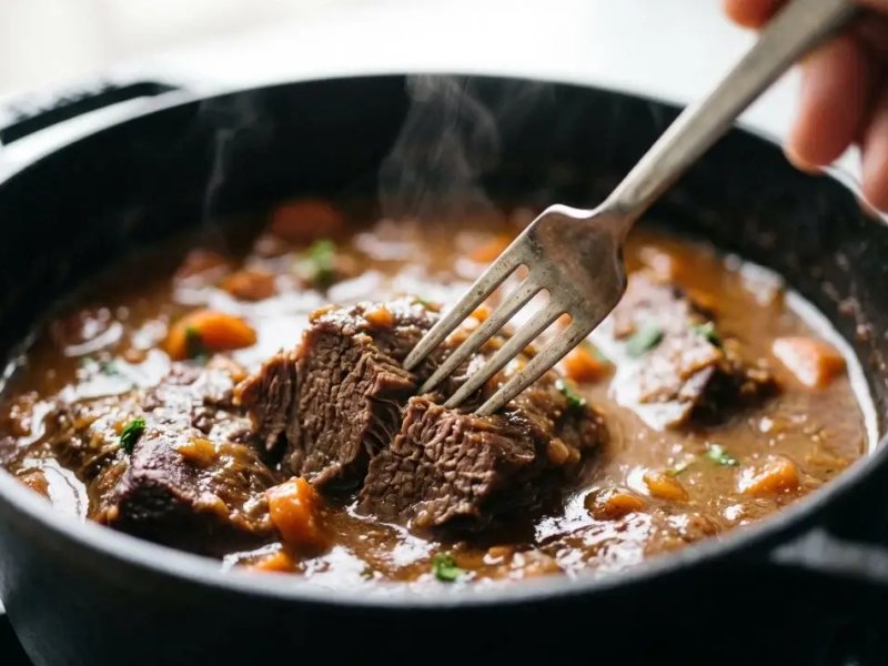 Pourquoi la viande de mon ragoût est dure (et comment la rattraper)