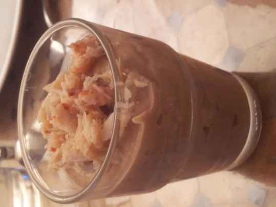 Verrine de tourteau au caviar d'aubergine