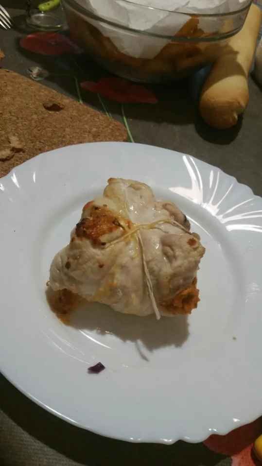 Paupiettes de poulet au chorizo