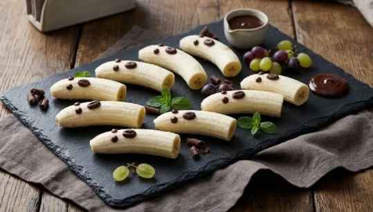 Bananes d’Halloween en forme de fantômes