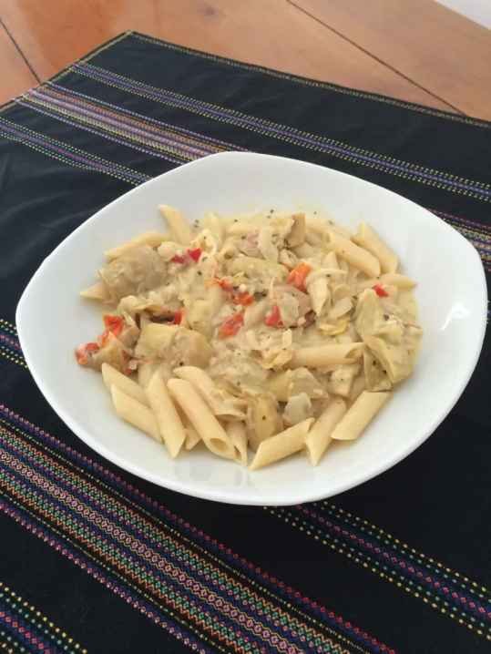 Penne aux artichauts