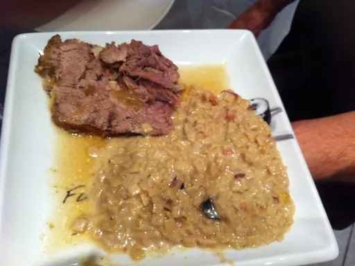 Gigot d'agneau et ses crozets au beaufort