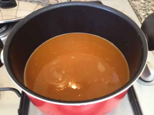 Soupe de poisson au piment d'Espelette