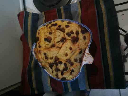 Pudding épicé au pain beurré
