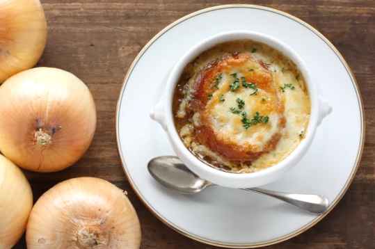 Gratin d'oignons rapide