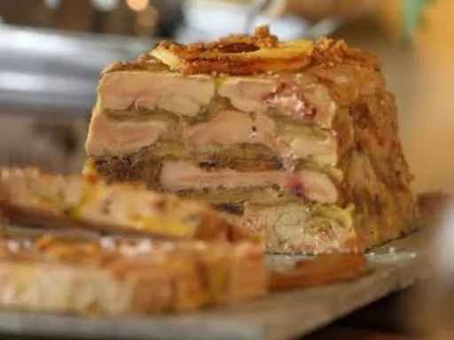 terrine de foie gras aux pommes vertes