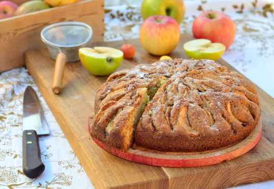 Gâteau aux pommes sans sucre sans édulcorant