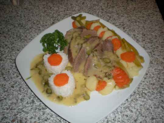 Langue de boeuf sauce piquante