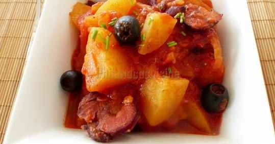 Ragoût de pommes de terre au chouriço portugais