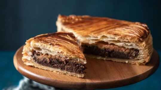 Galette au chocolat et pralin de cacahuète