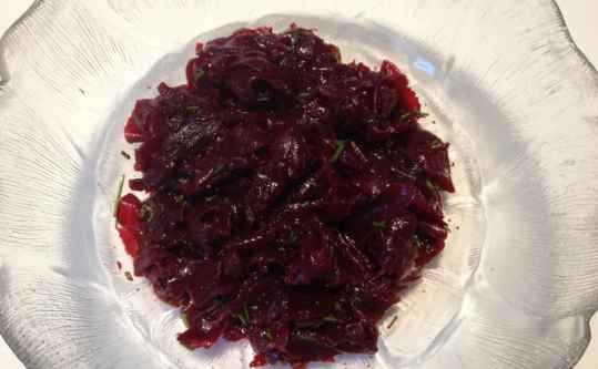 Salade de betterave à la coriandre fraîche