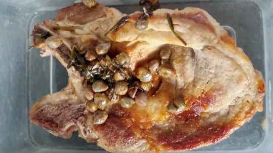 Côtes de porc au citron et aux câpres