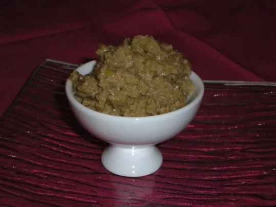 Tapenade d'olives vertes aux anchois