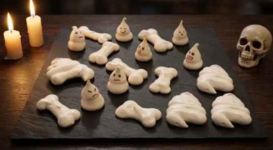 Meringues os et fantômes d’Halloween