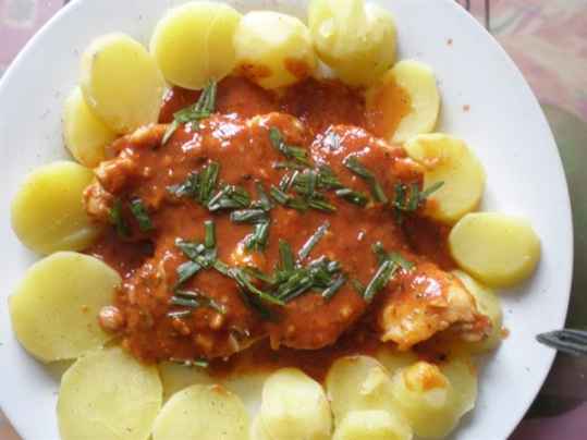 Filets de cabillaud à la sauce aux herbes