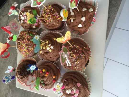 Cupcake et nuage tout chocolat