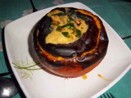 Potimarron aux crevettes