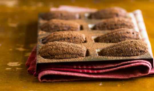 Madeleines choco-mandarine