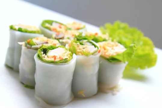 Rouleaux de printemps crus