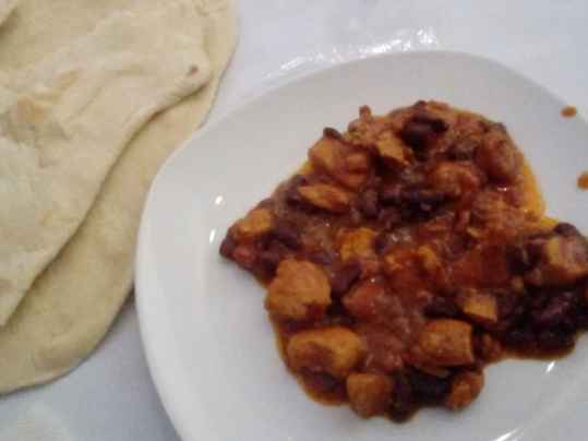 Ragoût poulet et haricots rouges