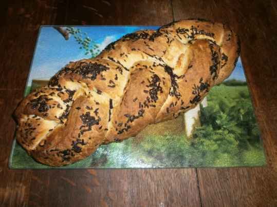 Brioche tressée sans oeuf