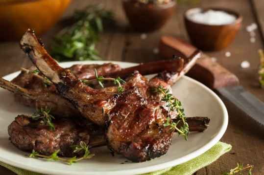 Souris d'agneau au miel et au thym au Thermomix