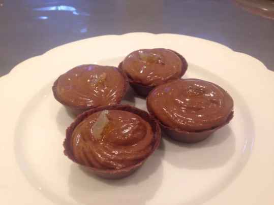 Mousse aux 3 chocolats (noir / praliné / lait)