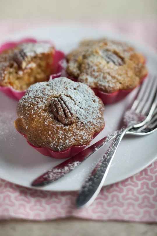 Muffins carottes, noix de pécan et sirop d'érable