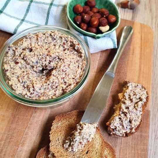 Pâté à l'okara de noisettes
