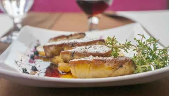 Foie gras poêlé à l'ananas