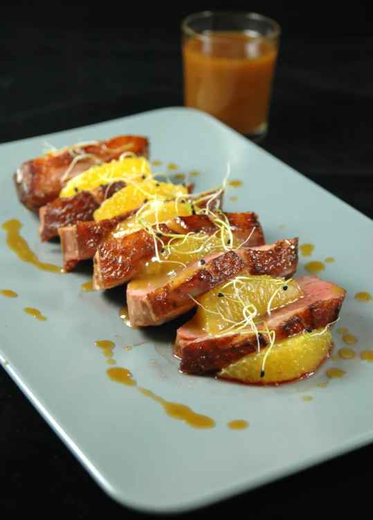 Magret de canard au thé Earl Grey et à l'orange