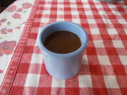 Mousse au chocolat à la poudre d'amande