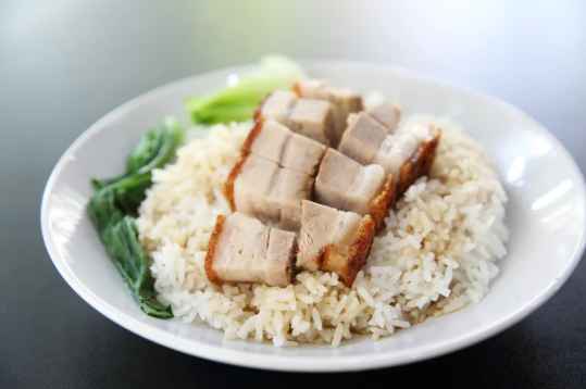 Reste de roti de porc au riz