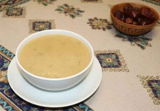 Soupe réchauffante de lentilles corail et bœuf haché