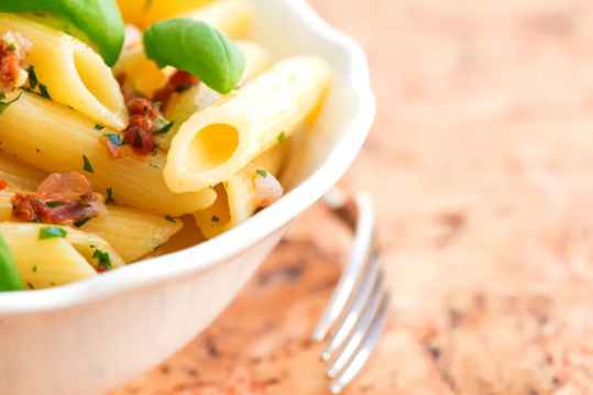 Penne aux tomates séchées