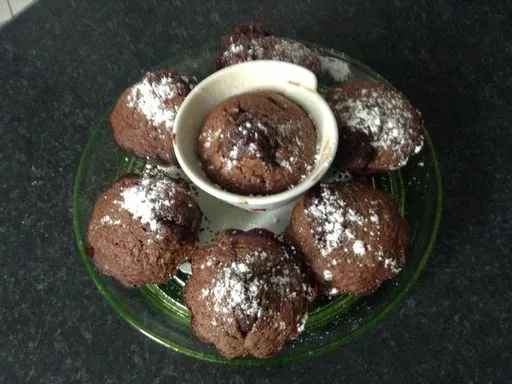 Coulant au chocolat au coeur de framboise