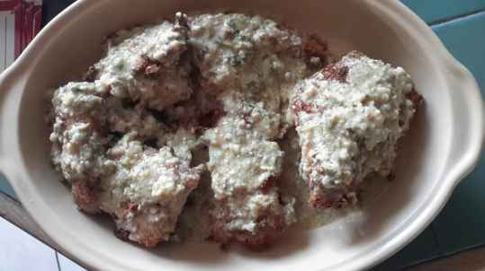 Poulet pané à la moutarde