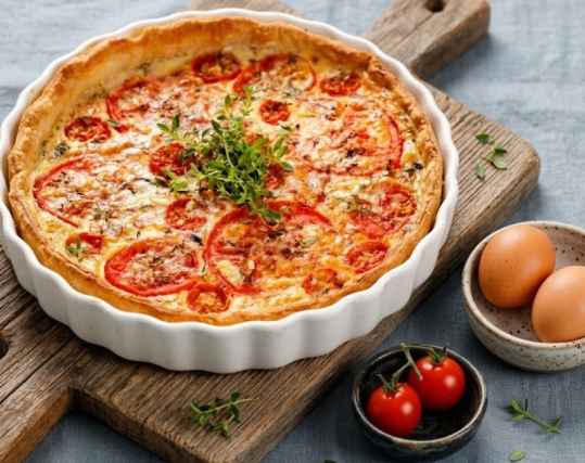 tarte au thon et tomates moutarde