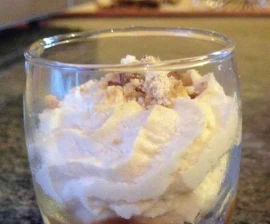 Mousse aux biscuits et caramel au beurre salé