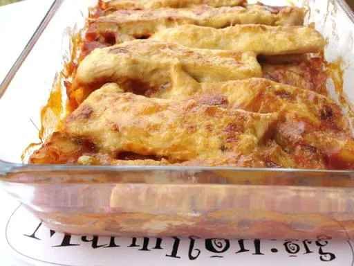Emincé gratiné de poulet aux légumes de ratatouille