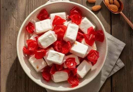 Bonbons de nougat tendre