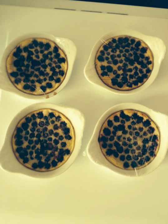 Mini-clafoutis aux mûres