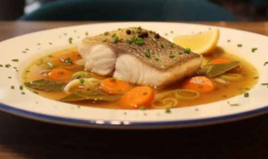 Sandre au court-bouillon